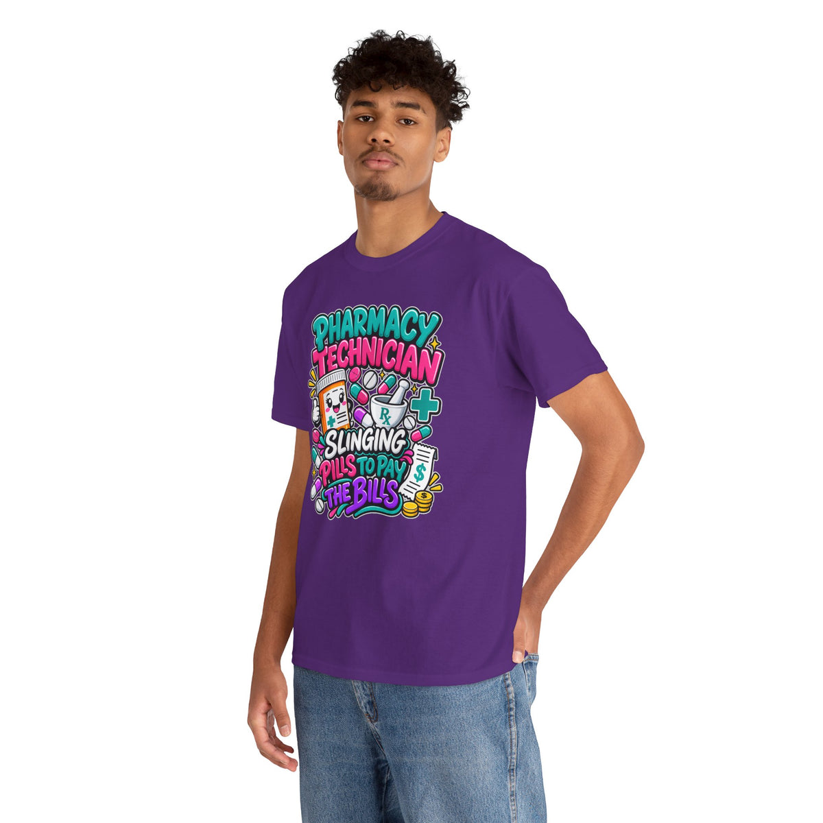 Pharmacy Technician T‑Shirt — "Slinging Pills to Pay the Bills" Graphic Tee