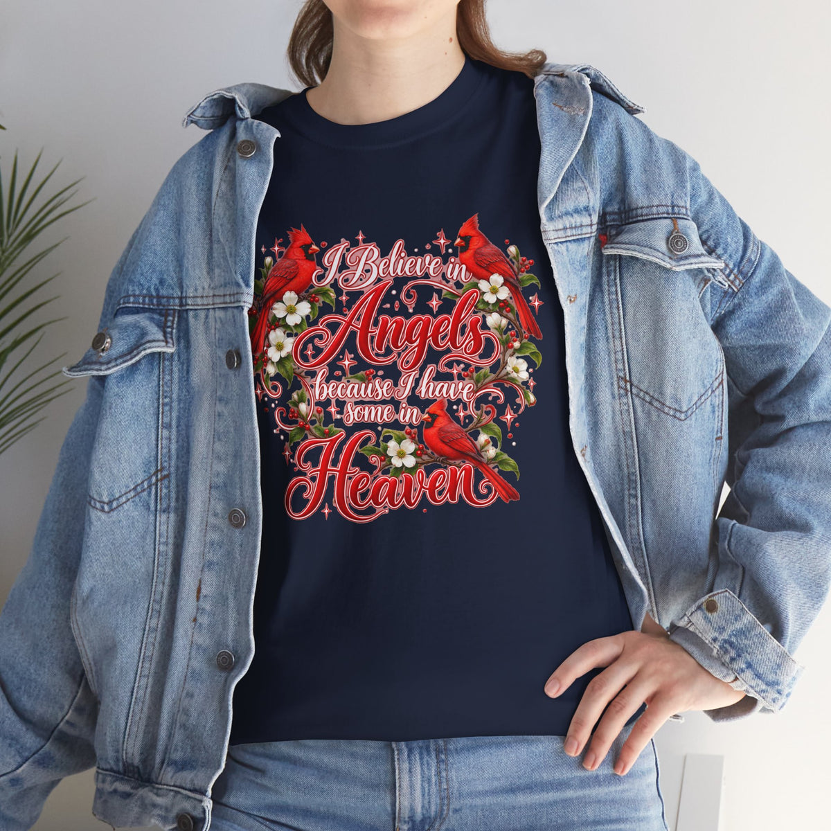 Angels from Heaven Cardinal Christmas T-Shirt