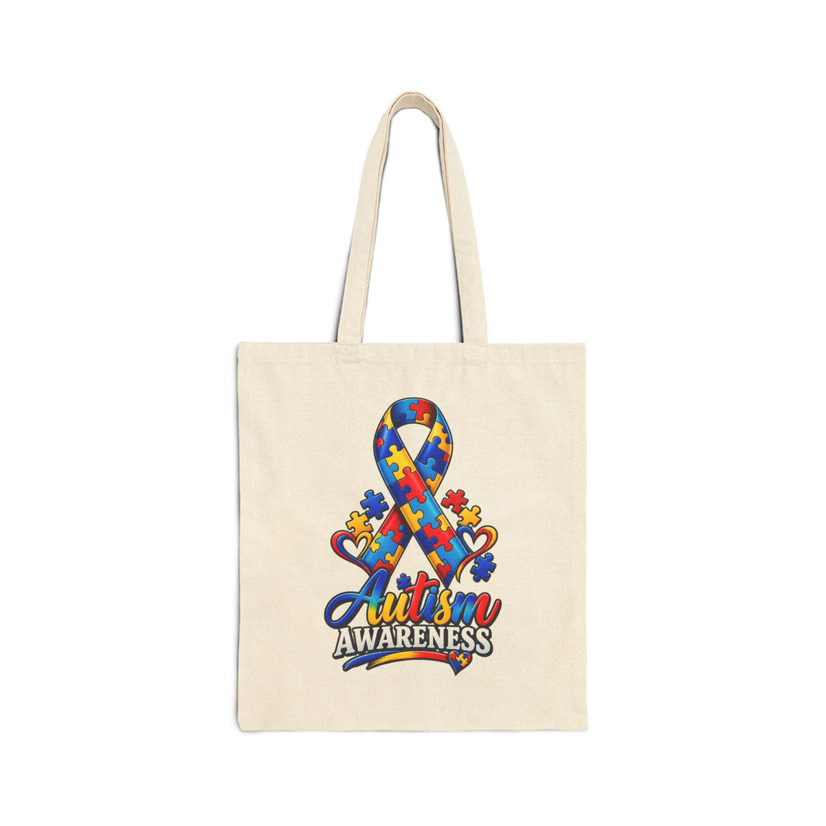 Eco Canvas Tote — Colorful Floral Buddha Design