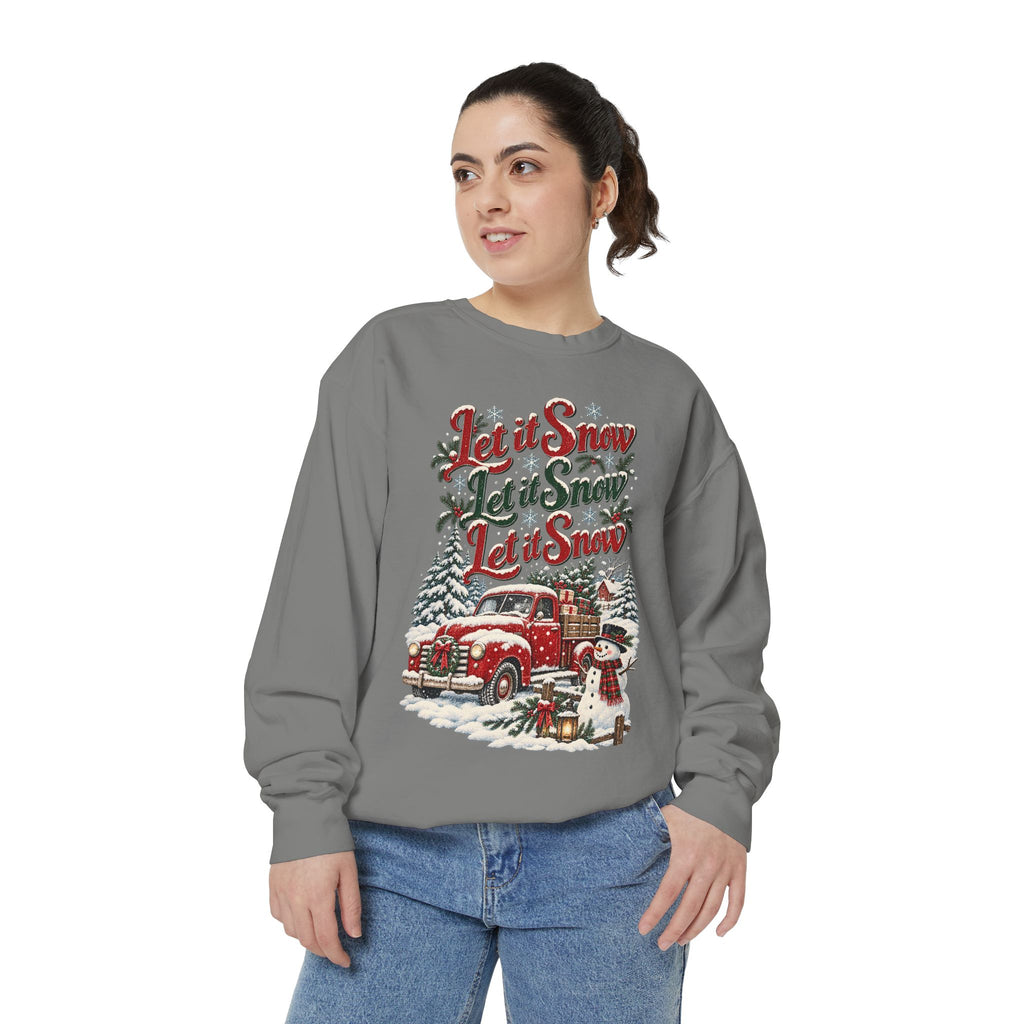 Let It Snow Vintage Truck Sweatshirt