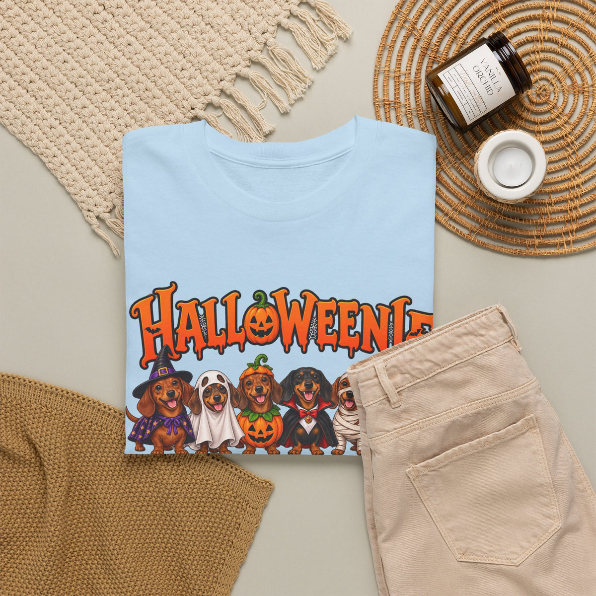 Halloweenie Dachshund T-Shirt | Halloween Dog Graphic