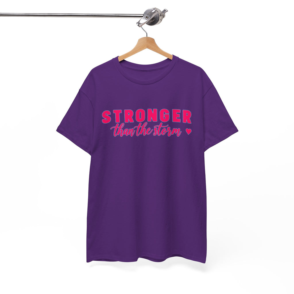 Stronger Than the Storm Tee - Inspirational Women's Resilience T-Shirt
