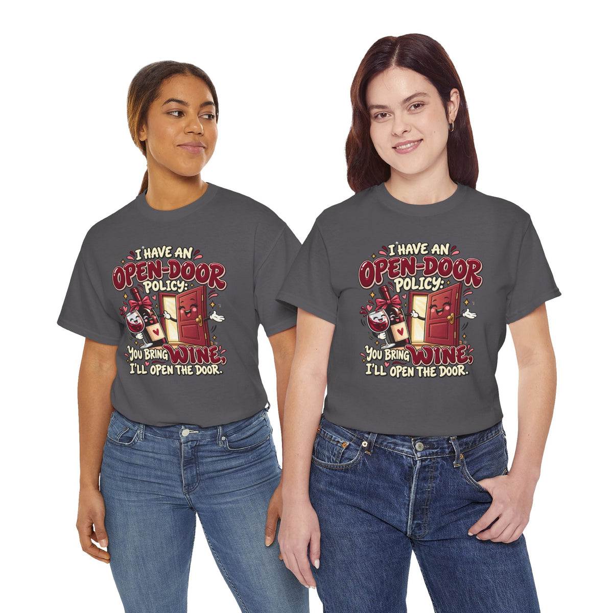 Open-Door Policy Wine Lover T-Shirt