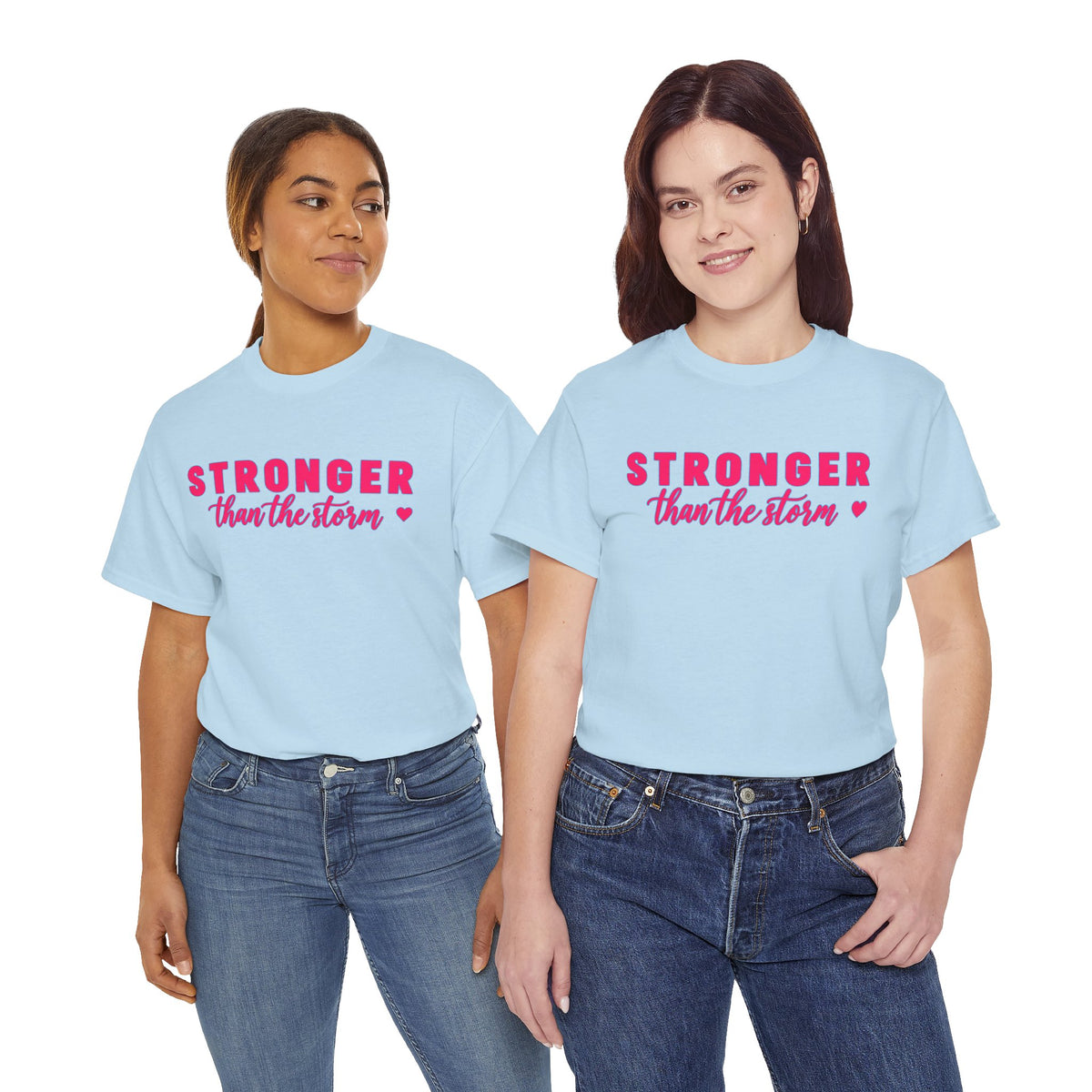 Stronger Than the Storm Tee - Inspirational Women's Resilience T-Shirt