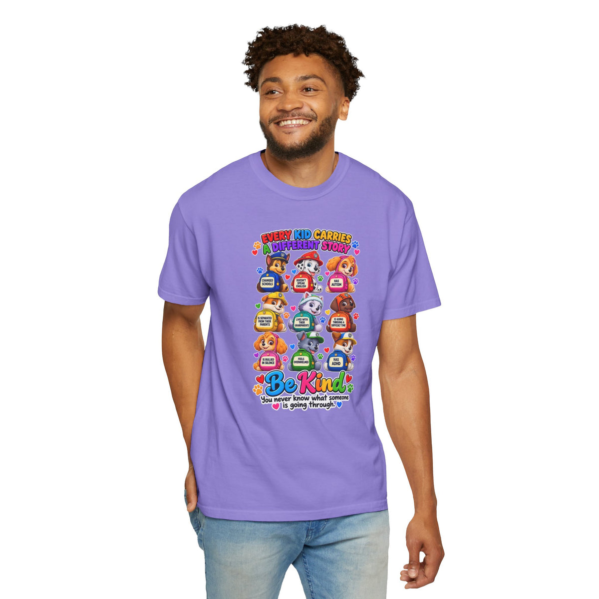 Be Kind Every Kid Carries Inspirational T-Shirt