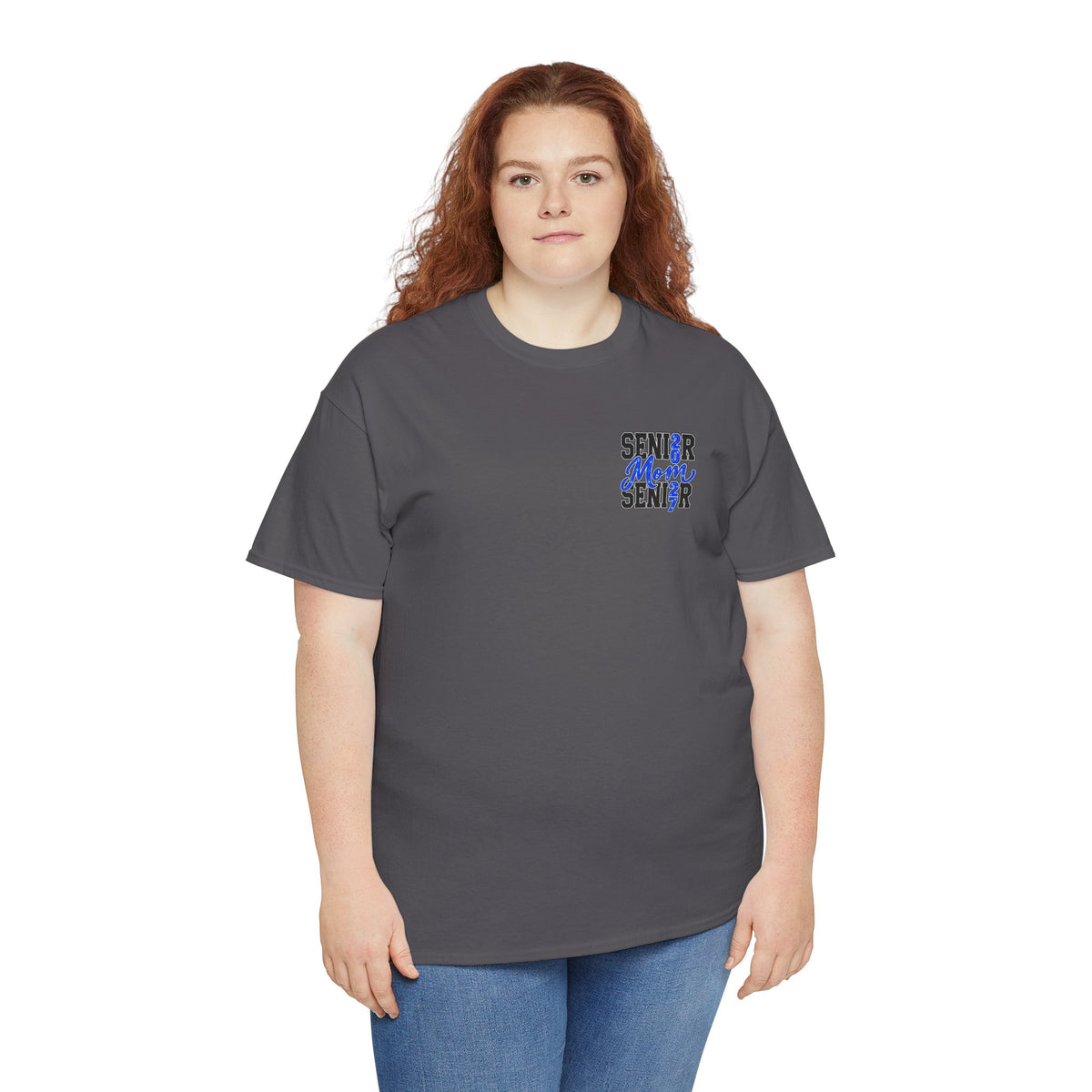 Senior Mom 2027 T-Shirt — Back Print Proud Senior Parent Tee