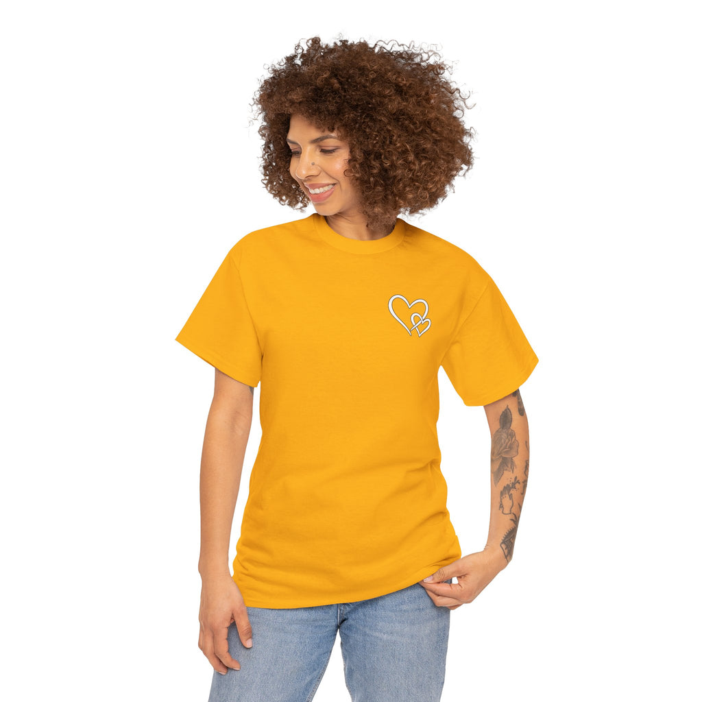 Inspirational Heart T-Shirt – "To the Person Behind Me: You Are Amazing, Beautiful and Enough" Motivational Tee