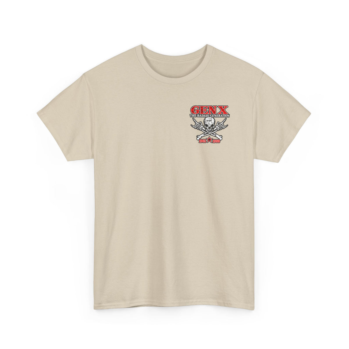 Gen X T‑Shirt — "The Badass Generation" Skull & Crossbones Retro Tee