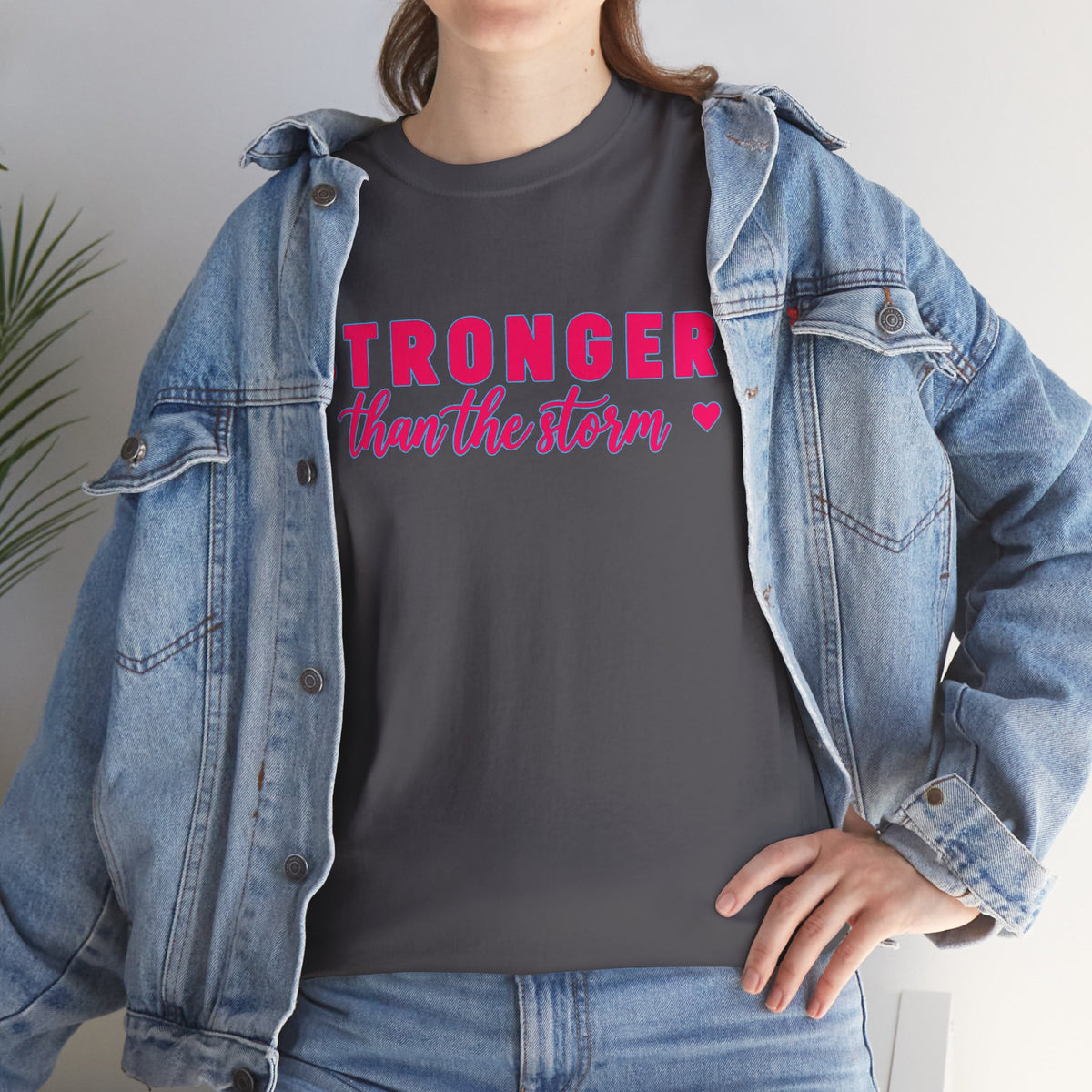 Stronger Than the Storm Tee - Inspirational Women's Resilience T-Shirt
