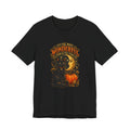 Halloween Cat Tee — "It's the Most Wonderful Time of the Year" Pumpkin & Moon Shirt
