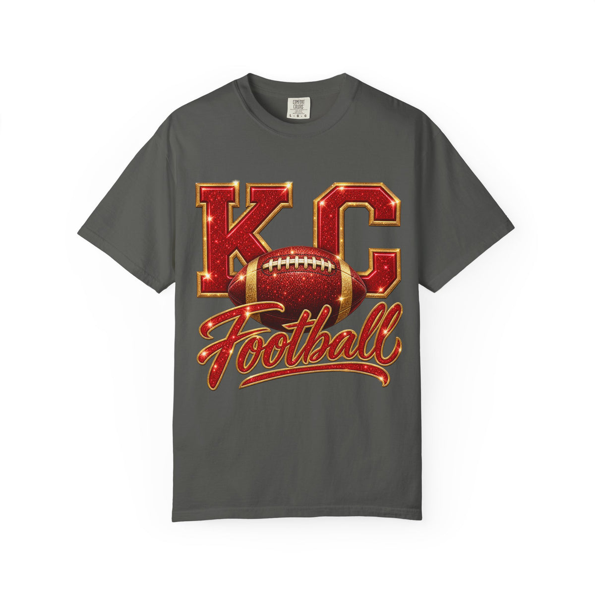 KC Football T-Shirt — Vintage Marquee Logo Tee for Kansas City Fans