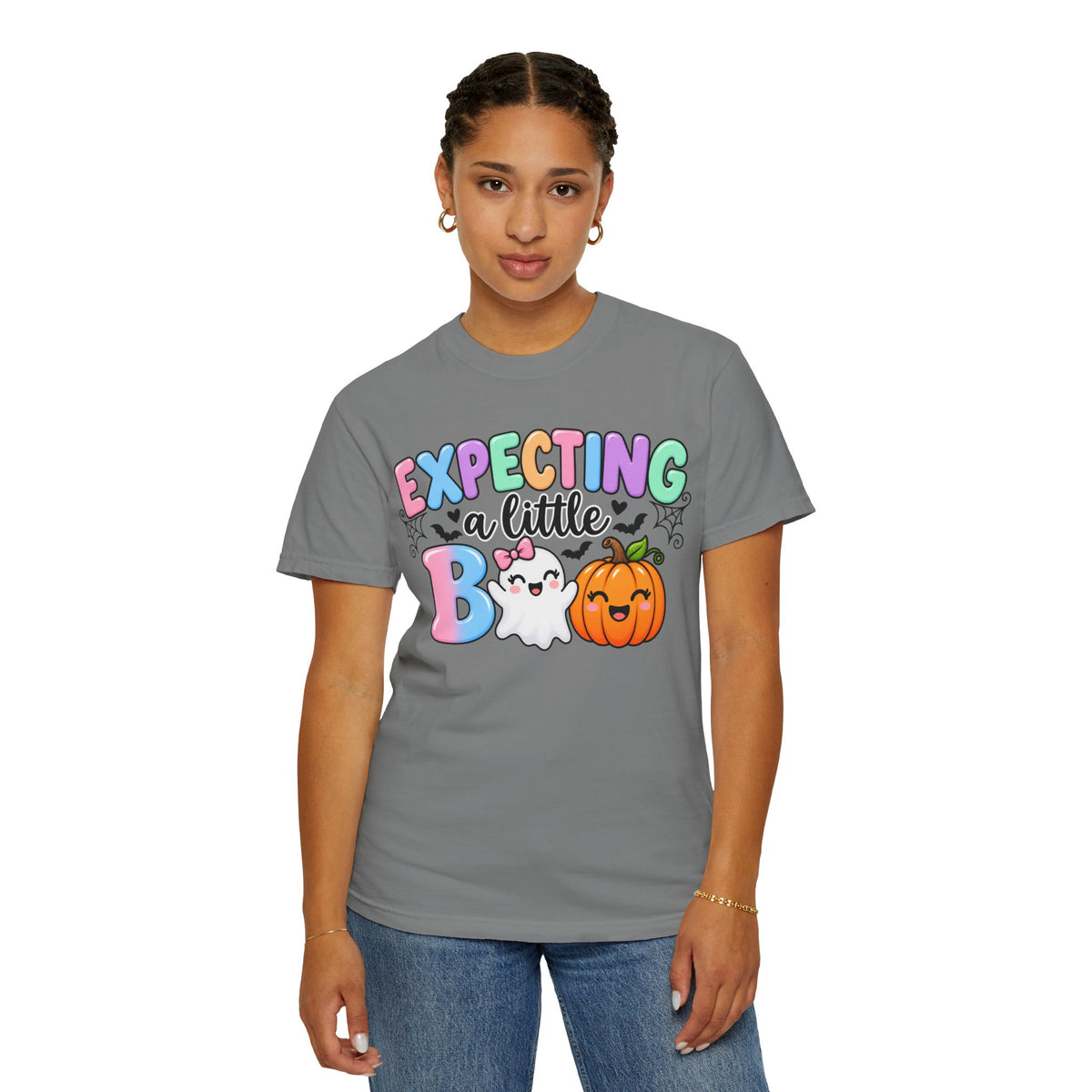 Expecting a Little Boo Maternity T-Shirt — Cute Halloween Pregnancy Tee