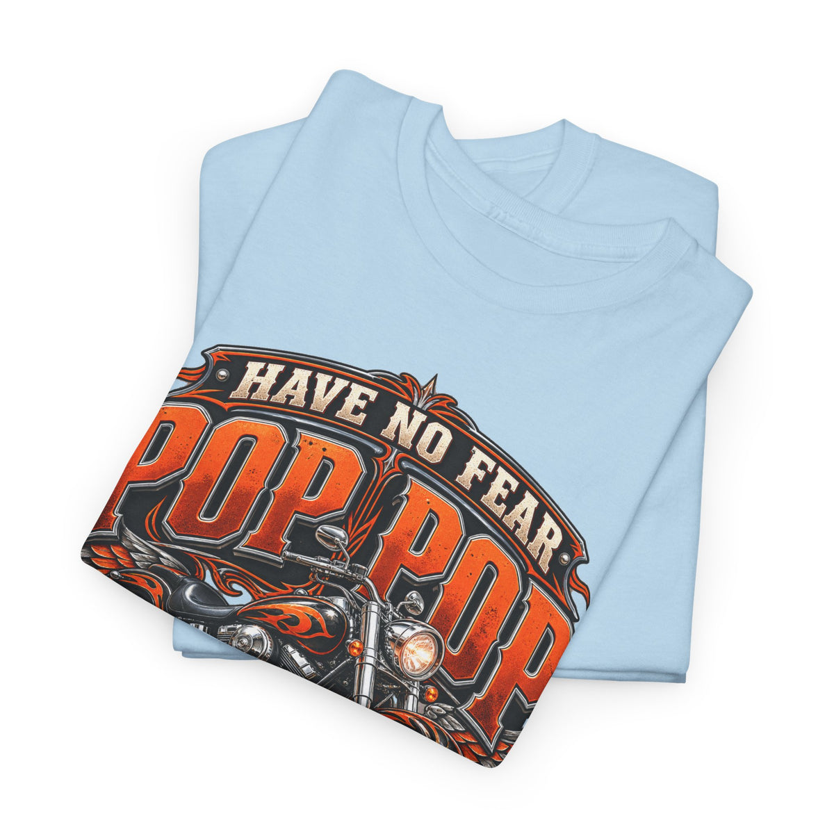 Pop Pop Is Here Motorcycle Dad T-Shirt