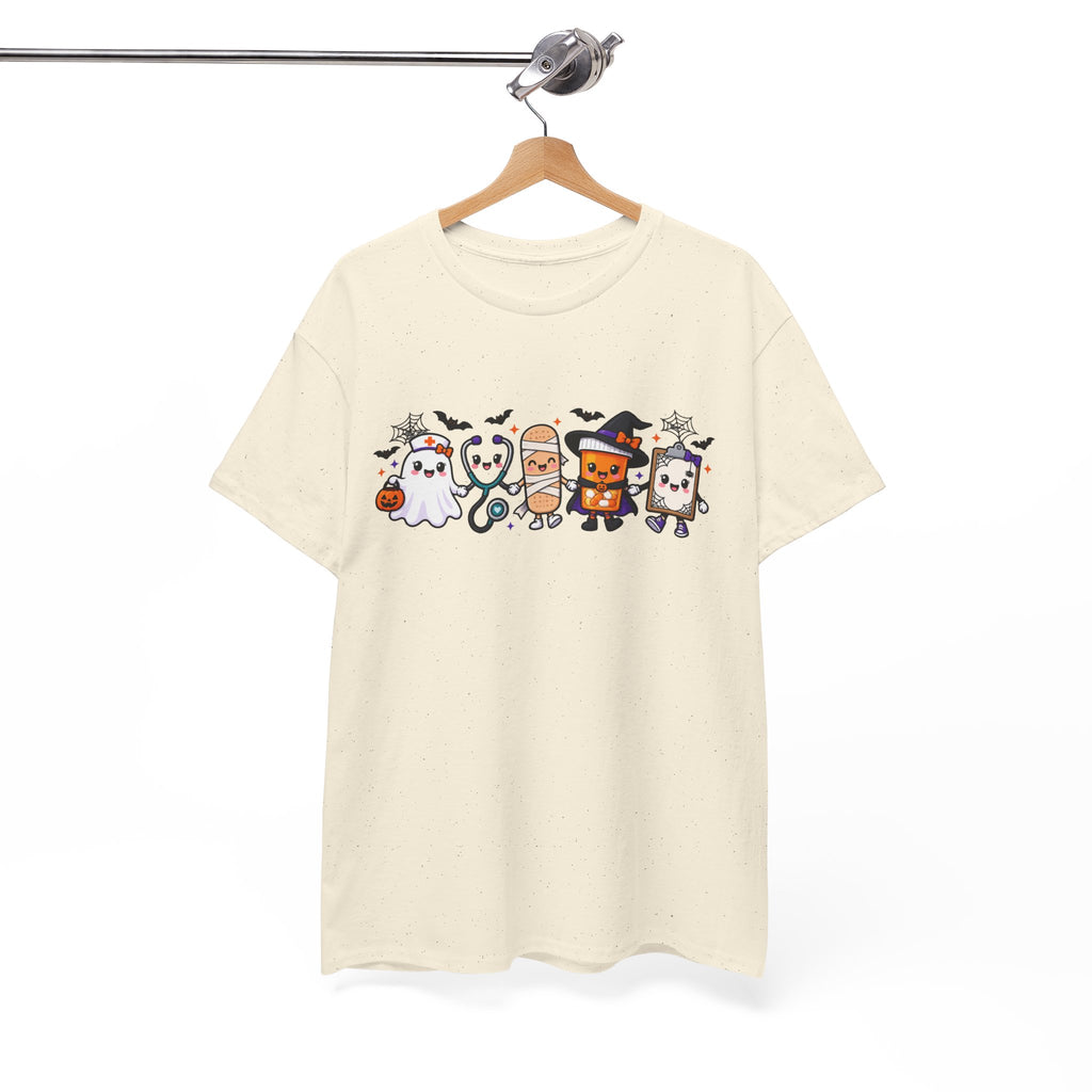 Halloween Candy Characters Tee — Cute Trick-or-Treat Ghosts & Candy Corn Shirt