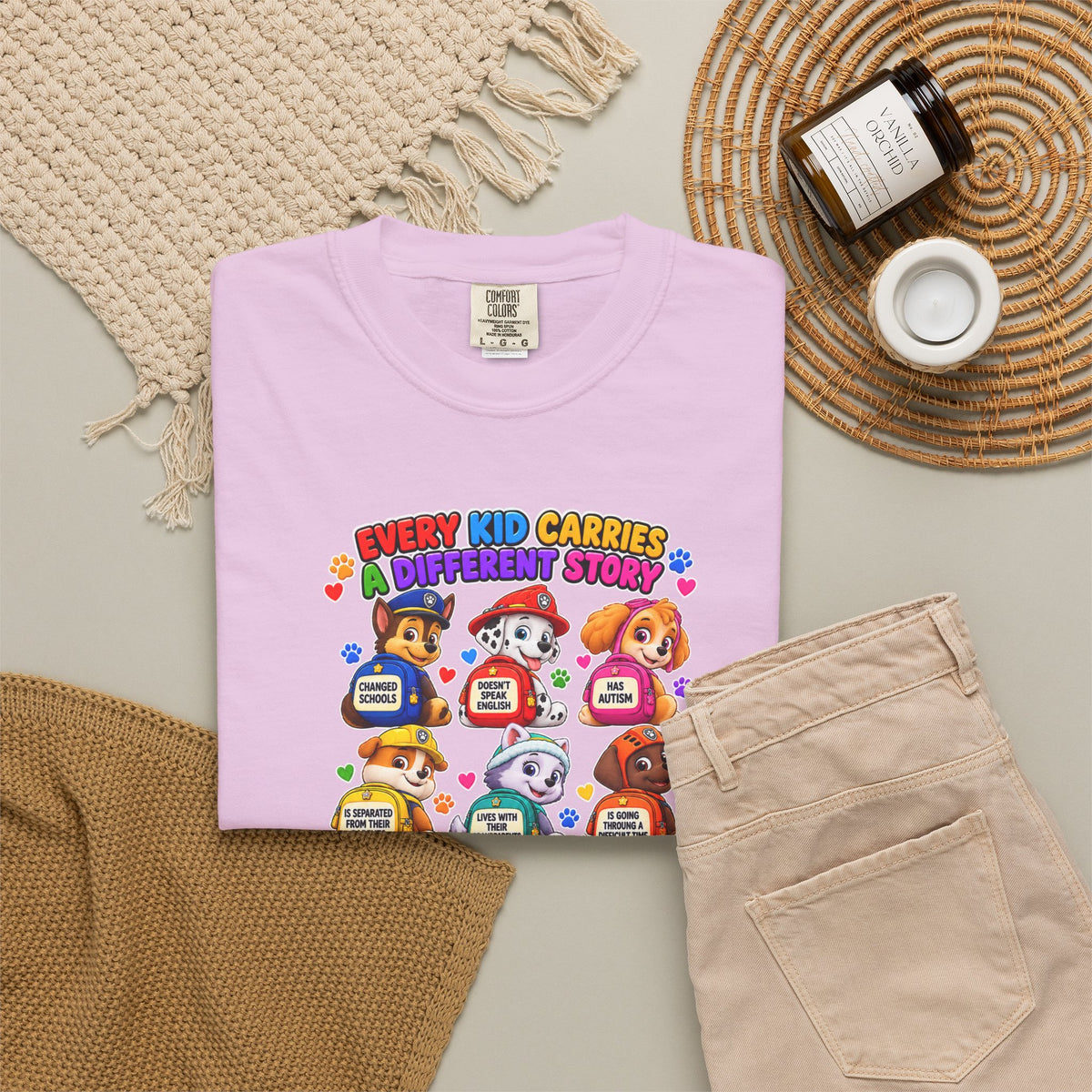 Be Kind Every Kid Carries Inspirational T-Shirt