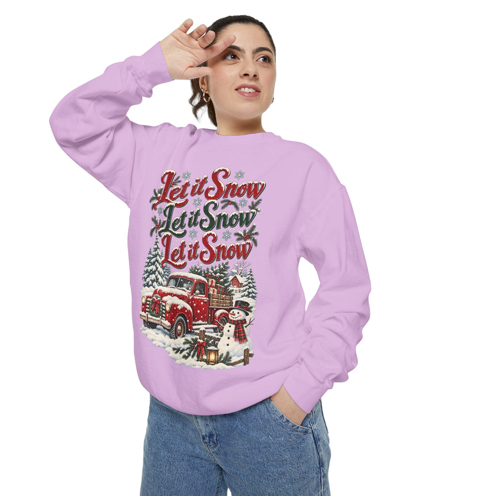 Let It Snow Vintage Truck Sweatshirt