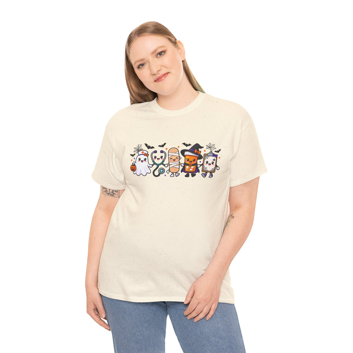 Halloween Candy Characters Tee — Cute Trick-or-Treat Ghosts & Candy Corn Shirt