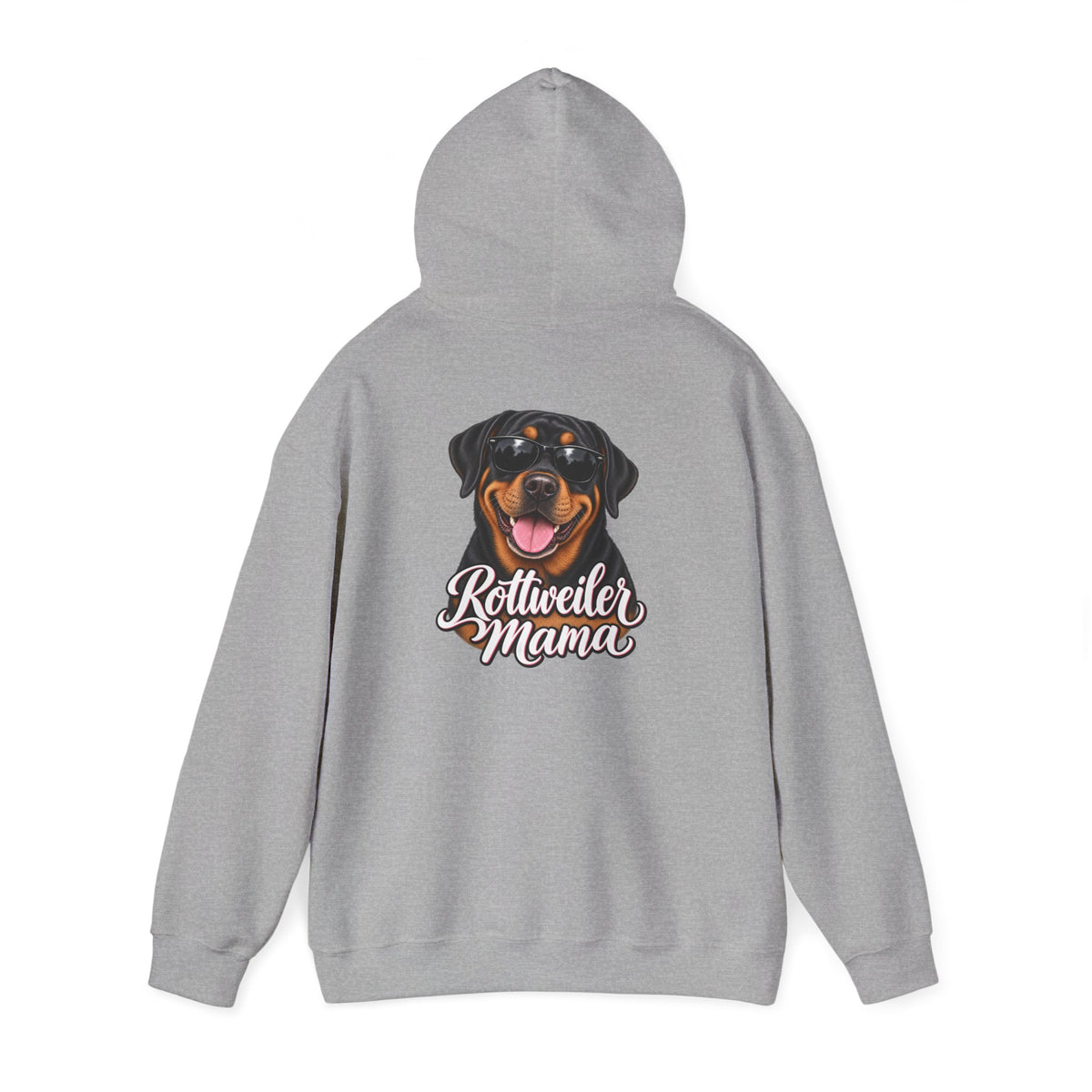 Rottweiler Mama Hoodie — Cute Rottie Portrait Pullover for Dog Moms