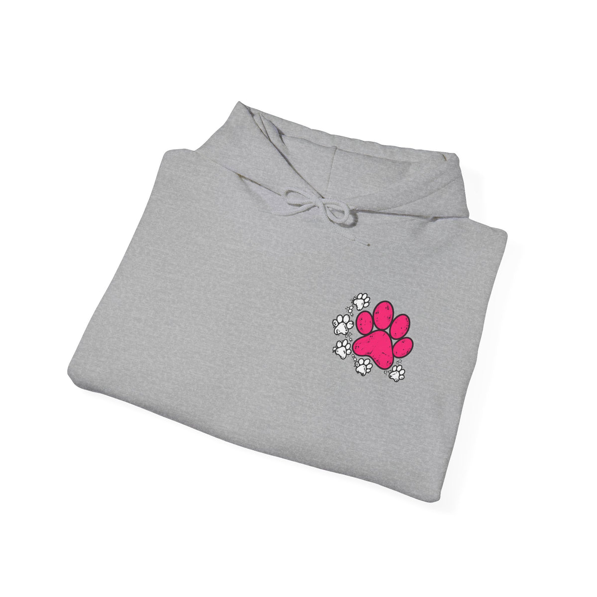 My Shadow Has Four Legs and a Tail Paw Print Hoodie