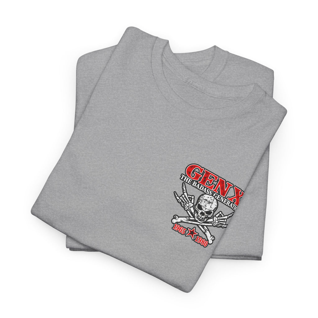 Gen X T‑Shirt — "The Badass Generation" Skull & Crossbones Retro Tee