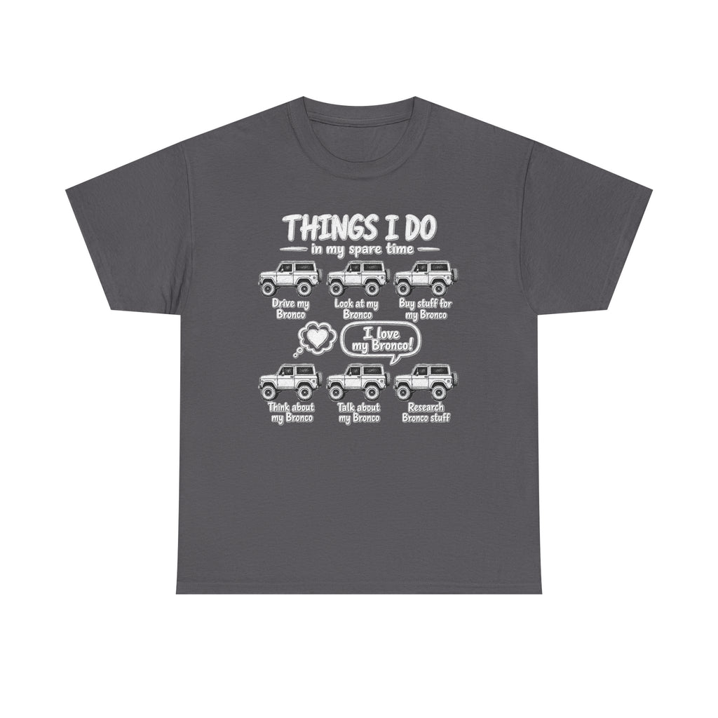 T‑Shirt — "Things I Do in My Spare Time" Jeep Lover Graphic Tee