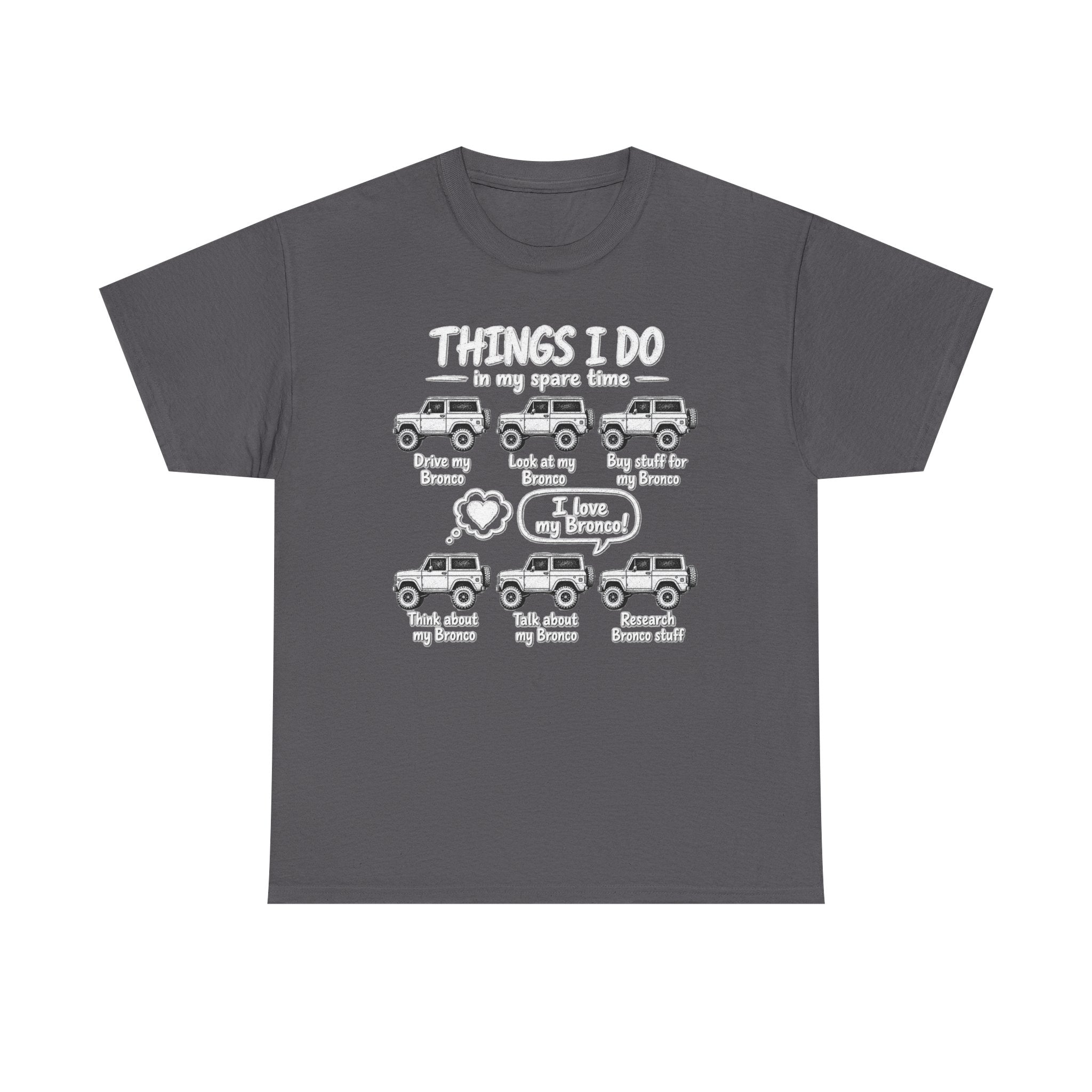 T‑Shirt — "Things I Do in My Spare Time" Jeep Lover Graphic Tee