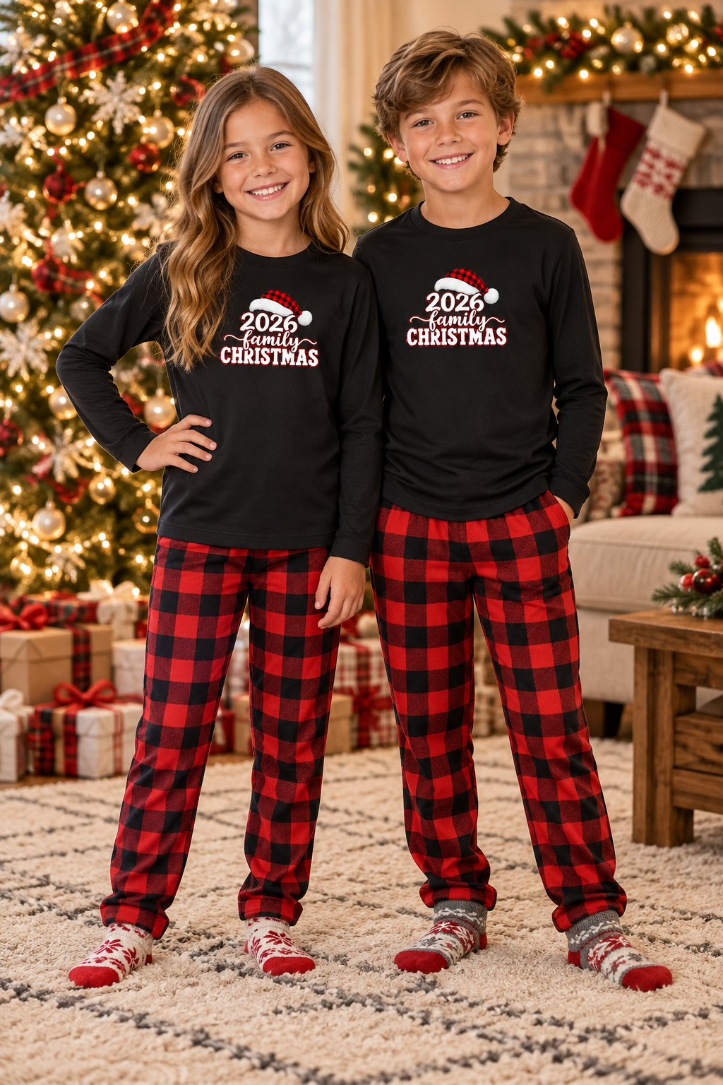 2026 Family Christmas Youth Long Sleeve Tee