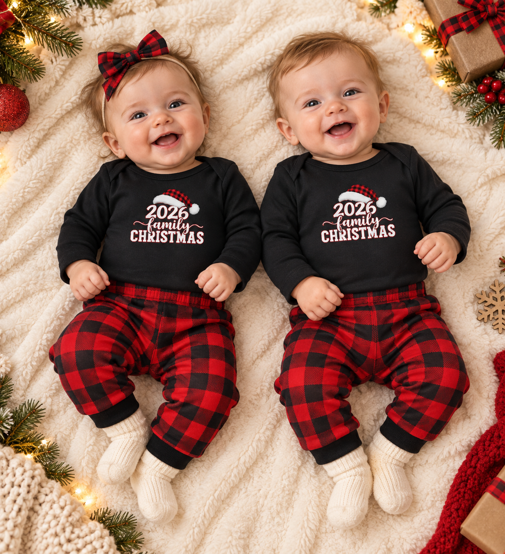 2026 First Christmas Infant Long Sleeve Bodysuit