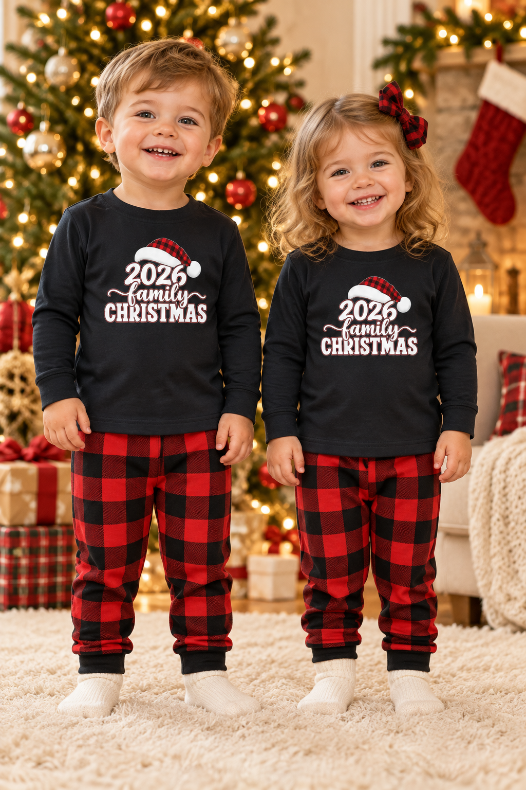 2026 Family Christmas Toddler Long Sleeve Tee