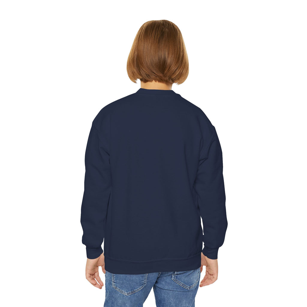 Youth Crewneck Sweatshirt — Cute Smiley "Stay Sweet" Graphic, Kids Cozy Pullover
