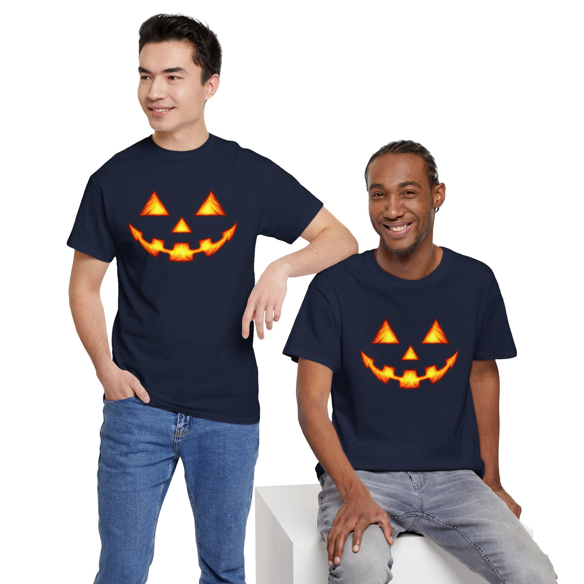 Halloween Jack-O'-Lantern Happy T-Shirt