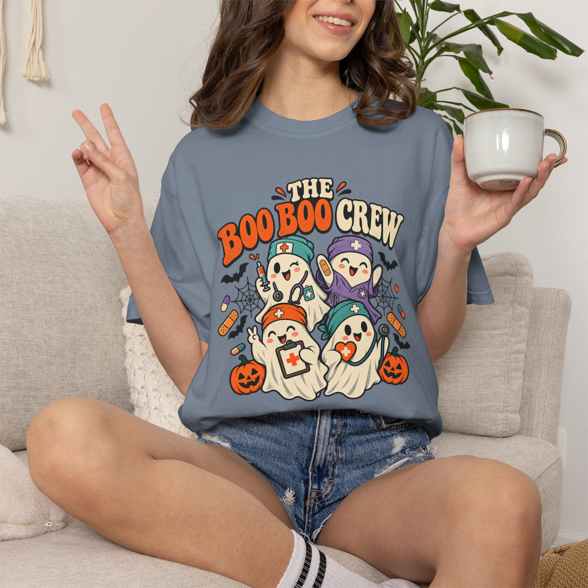 Halloween 'The Boo Boo Crew' Graphic T-Shirt