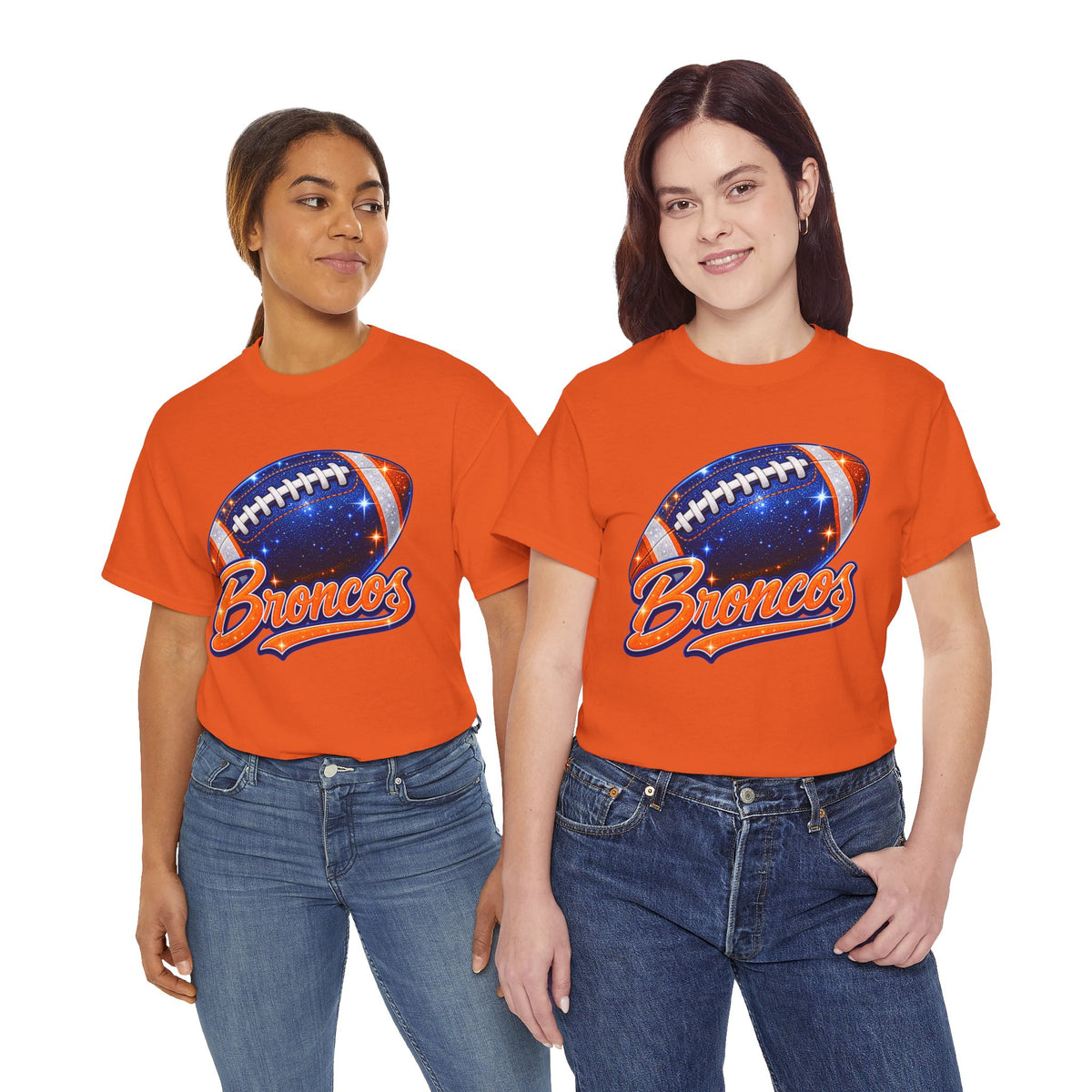 Broncos Football T-Shirt — Galaxy Football Graphic Tee
