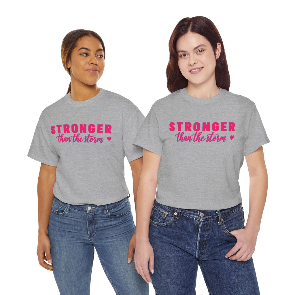 Stronger Than the Storm Tee - Inspirational Women's Resilience T-Shirt