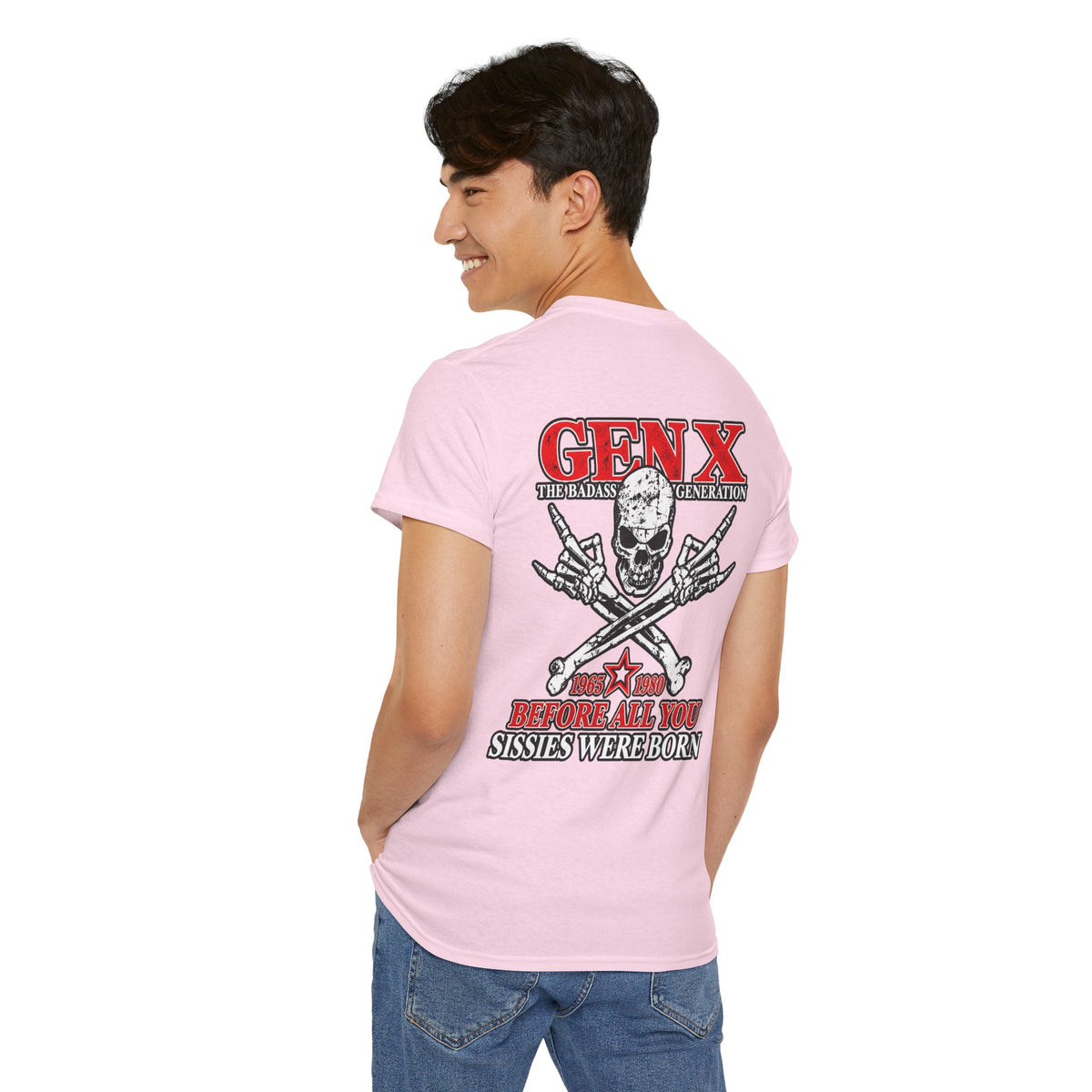 Gen X T‑Shirt — "The Badass Generation" Skull & Crossbones Retro Tee