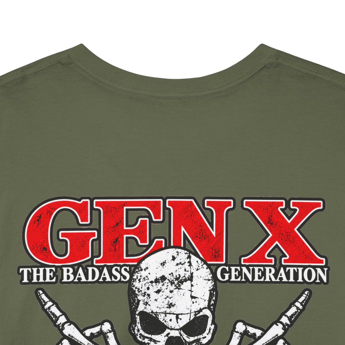 Gen X T‑Shirt — "The Badass Generation" Skull & Crossbones Retro Tee