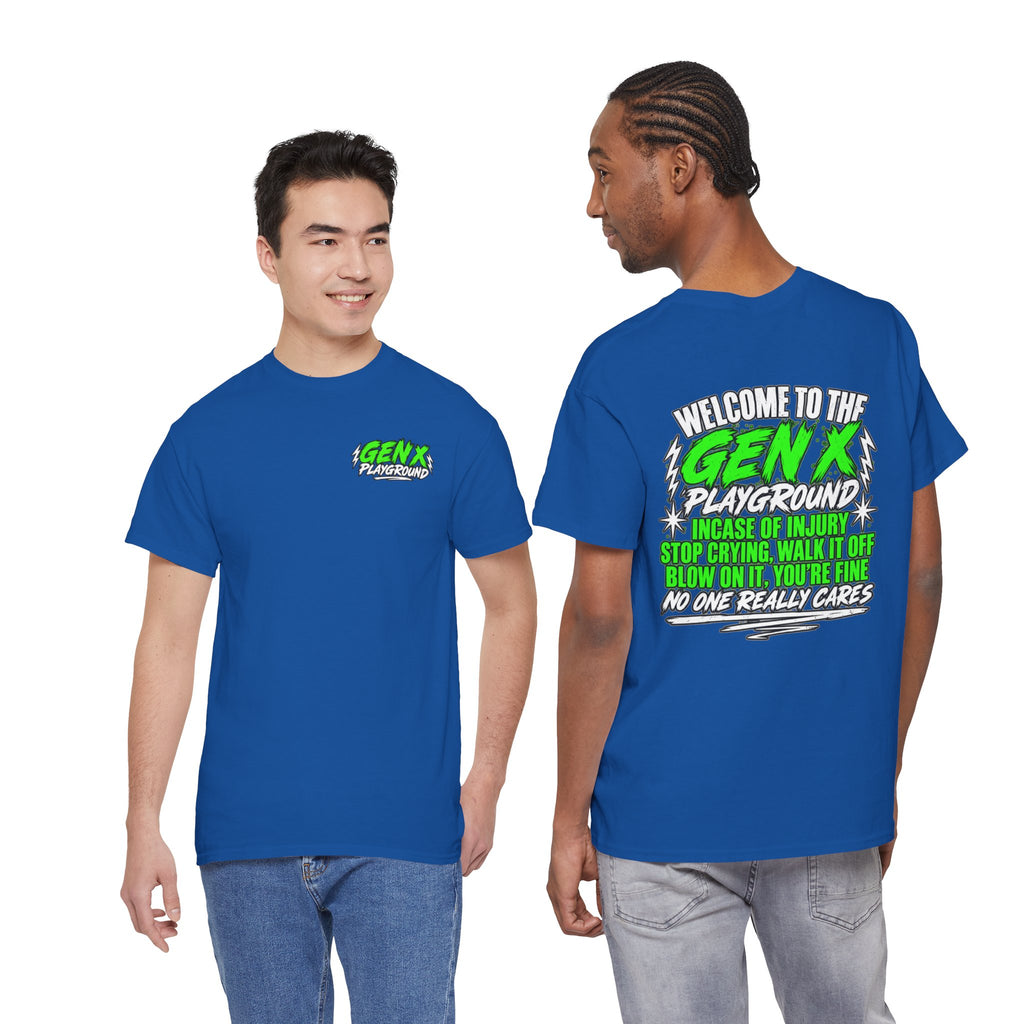 Gen X Playground T‑Shirt — "Welcome to the Gen X Playground" Graphic Tee