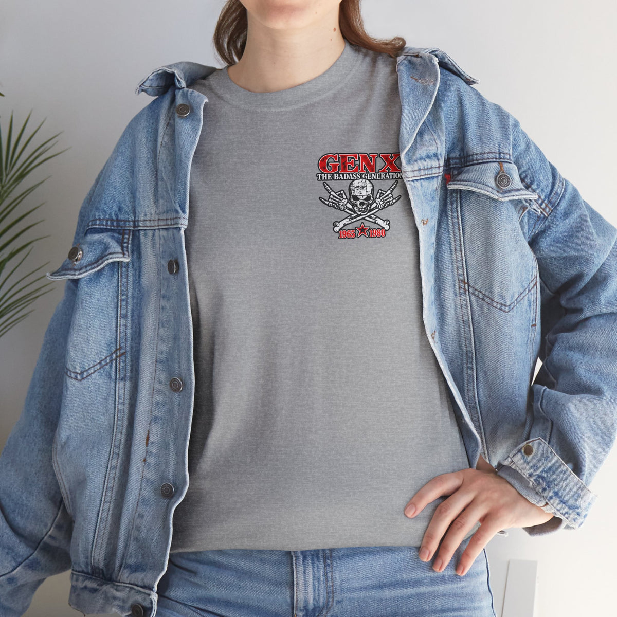 Gen X T‑Shirt — "The Badass Generation" Skull & Crossbones Retro Tee