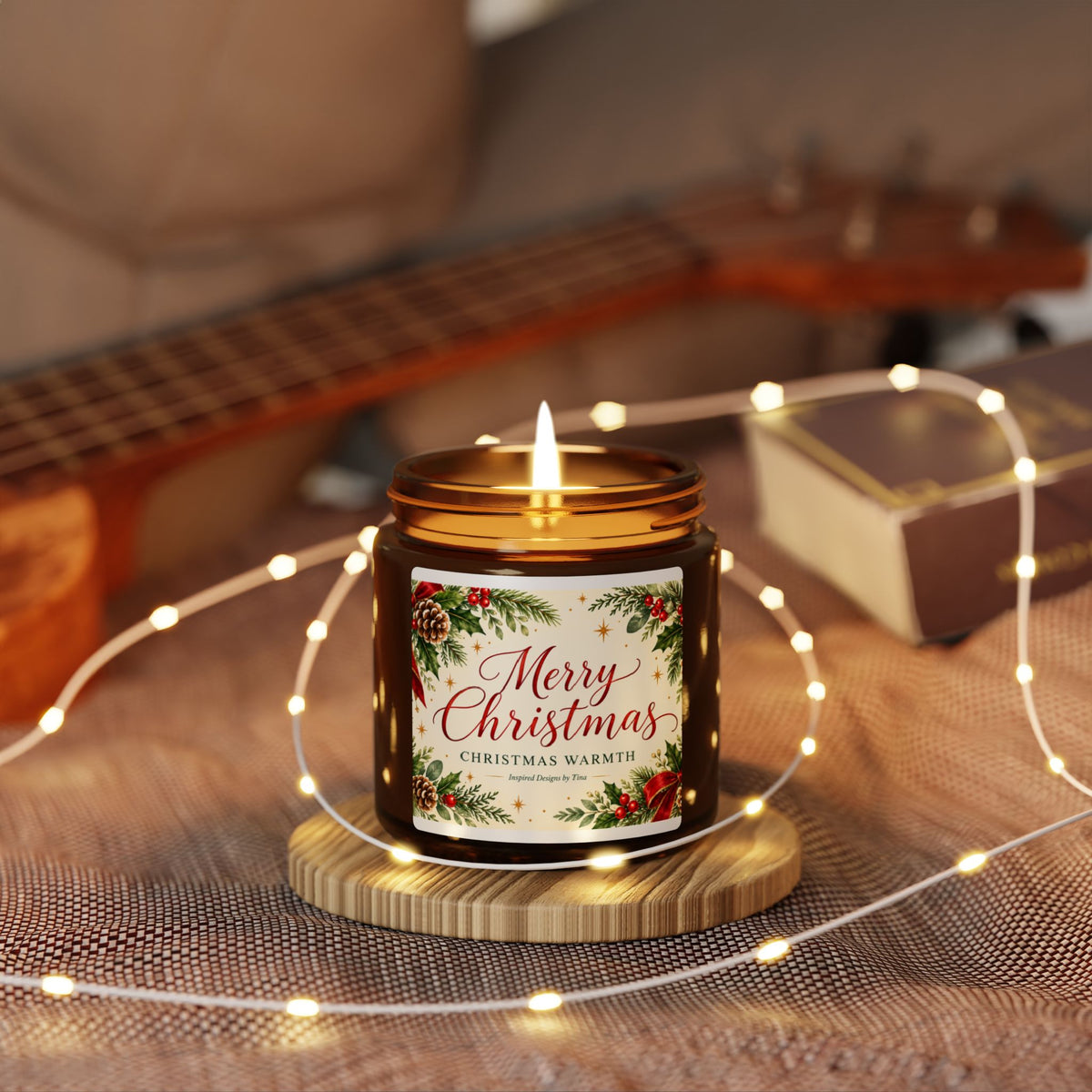 Merry Christmas Scented Warmth Soy Candle