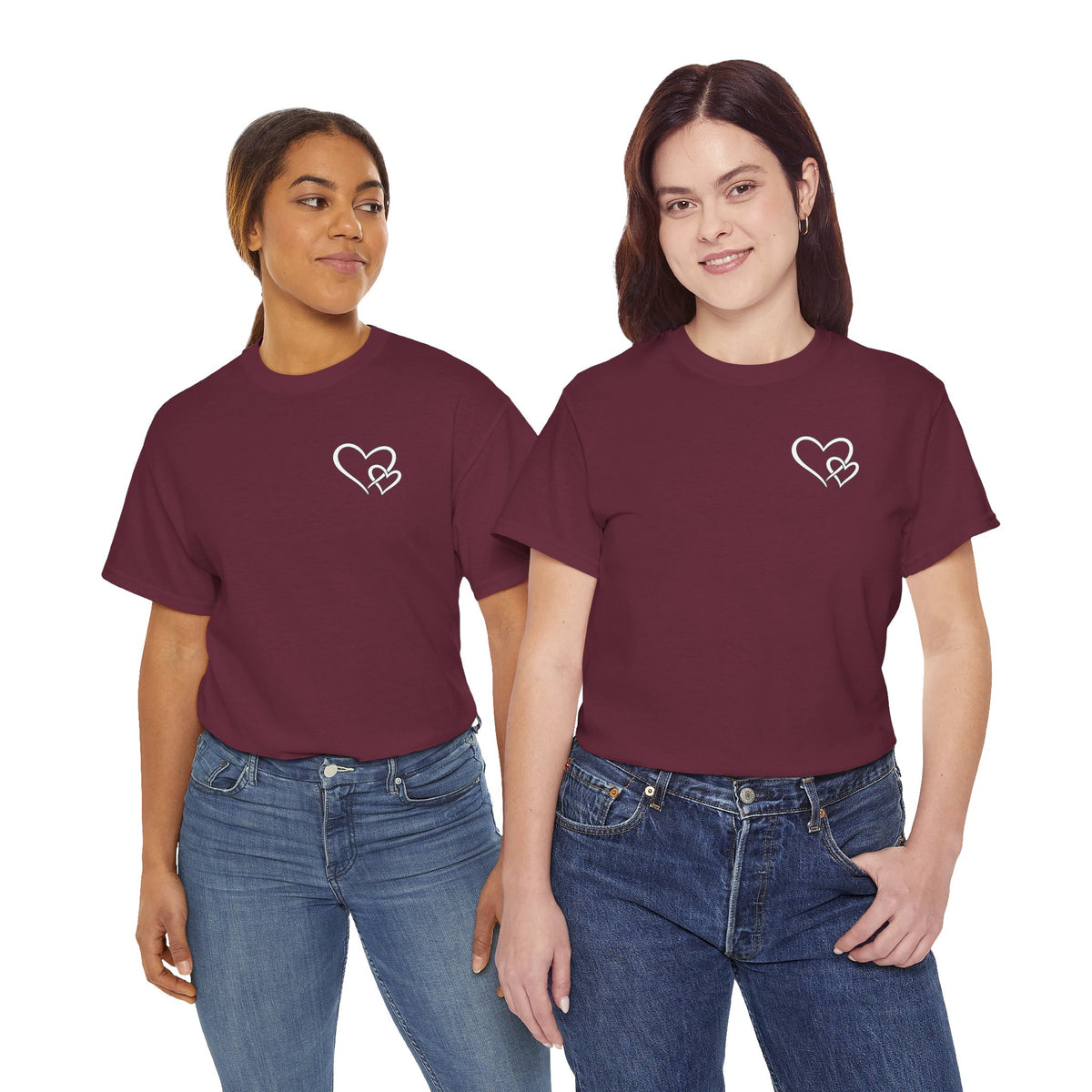 Inspirational Heart T-Shirt – "To the Person Behind Me: You Are Amazing, Beautiful and Enough" Motivational Tee