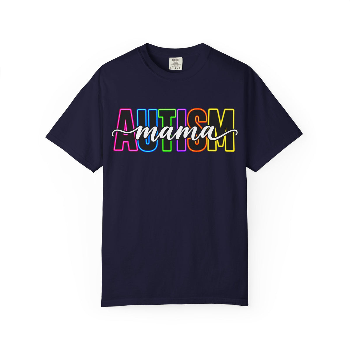 Autism Mama T-Shirt — Colorful Pride Support Tee for Moms
