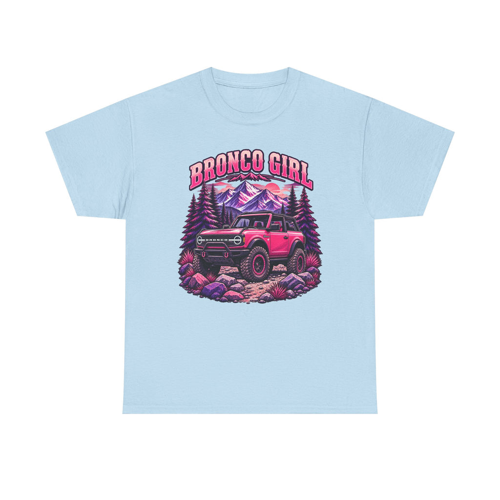 Bronco Girl T-Shirt – Pink Off-Road Truck Graphic Tee