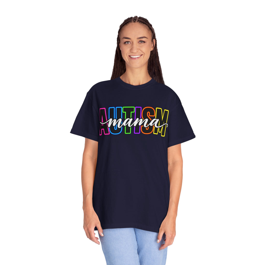 Autism Mama T-Shirt — Colorful Pride Support Tee for Moms