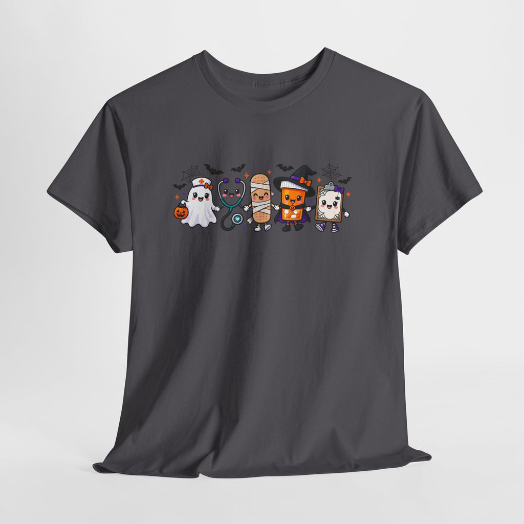 Halloween Candy Characters Tee — Cute Trick-or-Treat Ghosts & Candy Corn Shirt