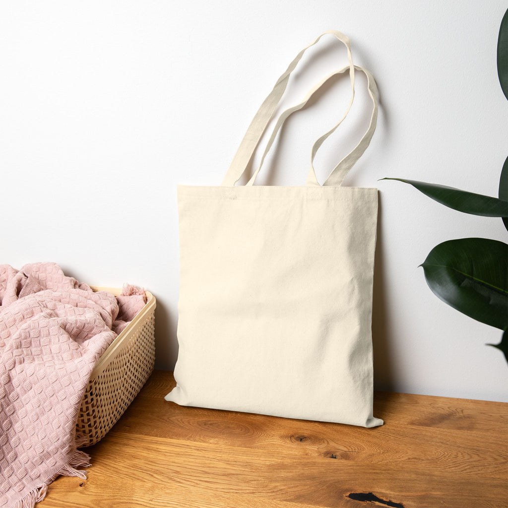 Eco Canvas Tote — Colorful Floral Buddha Design