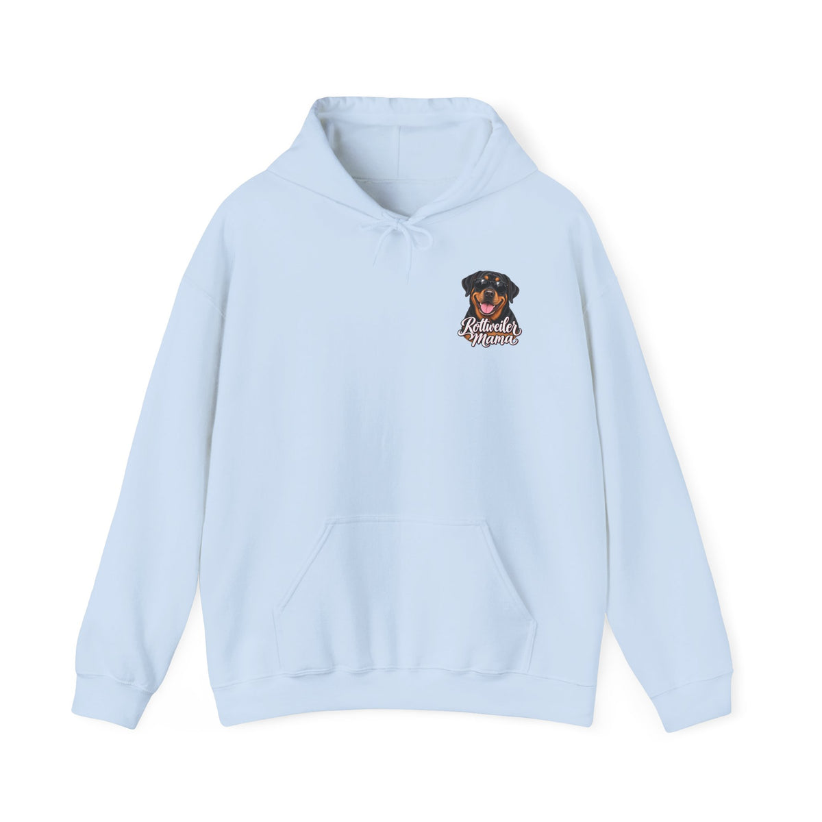 Rottweiler Mama Hoodie — Cute Rottie Portrait Pullover for Dog Moms