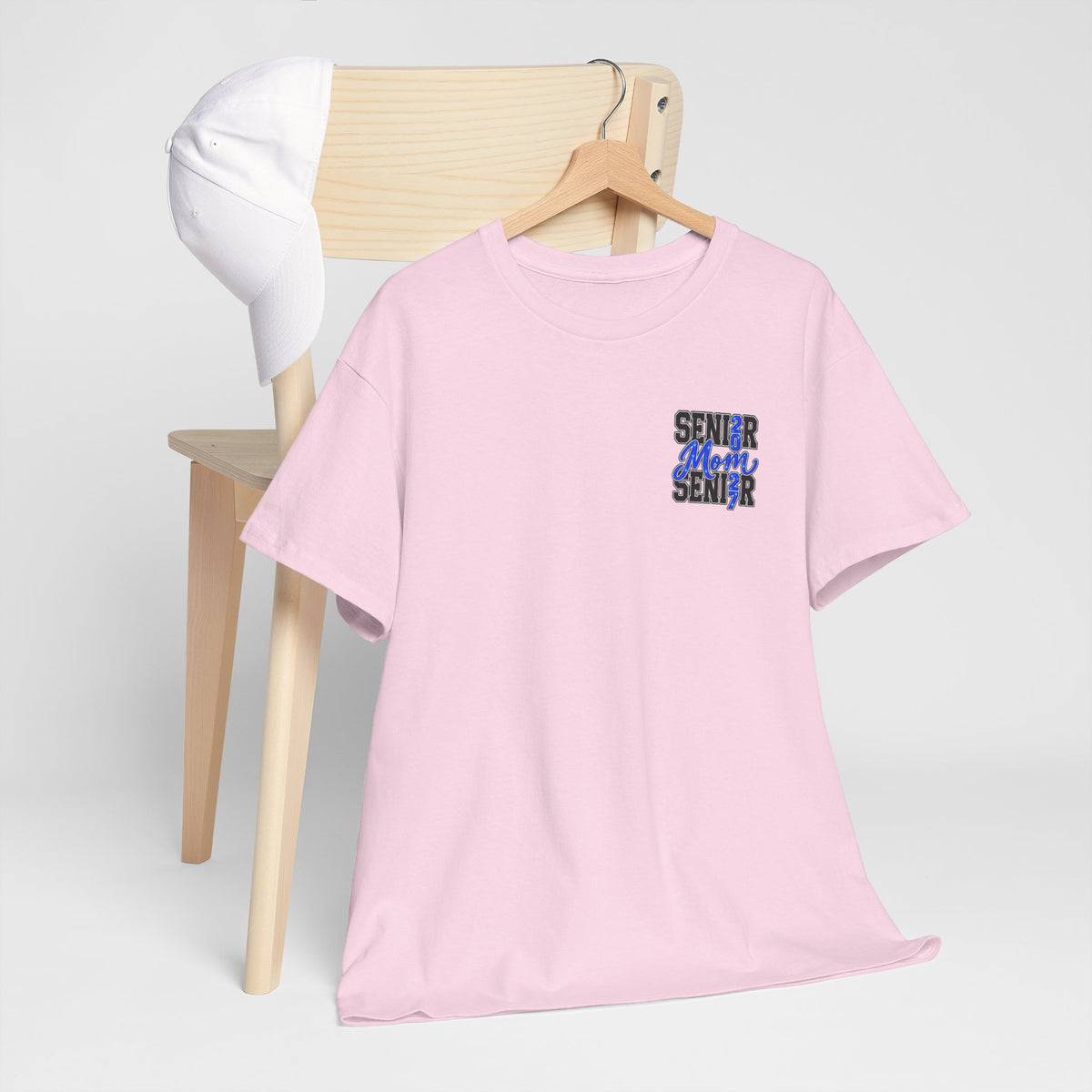 Senior Mom 2027 T-Shirt — Back Print Proud Senior Parent Tee