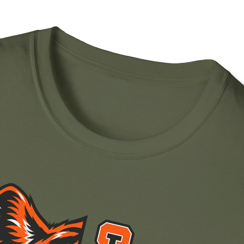 Cincinnati Tiger Head Vertical Graphic T-Shirt