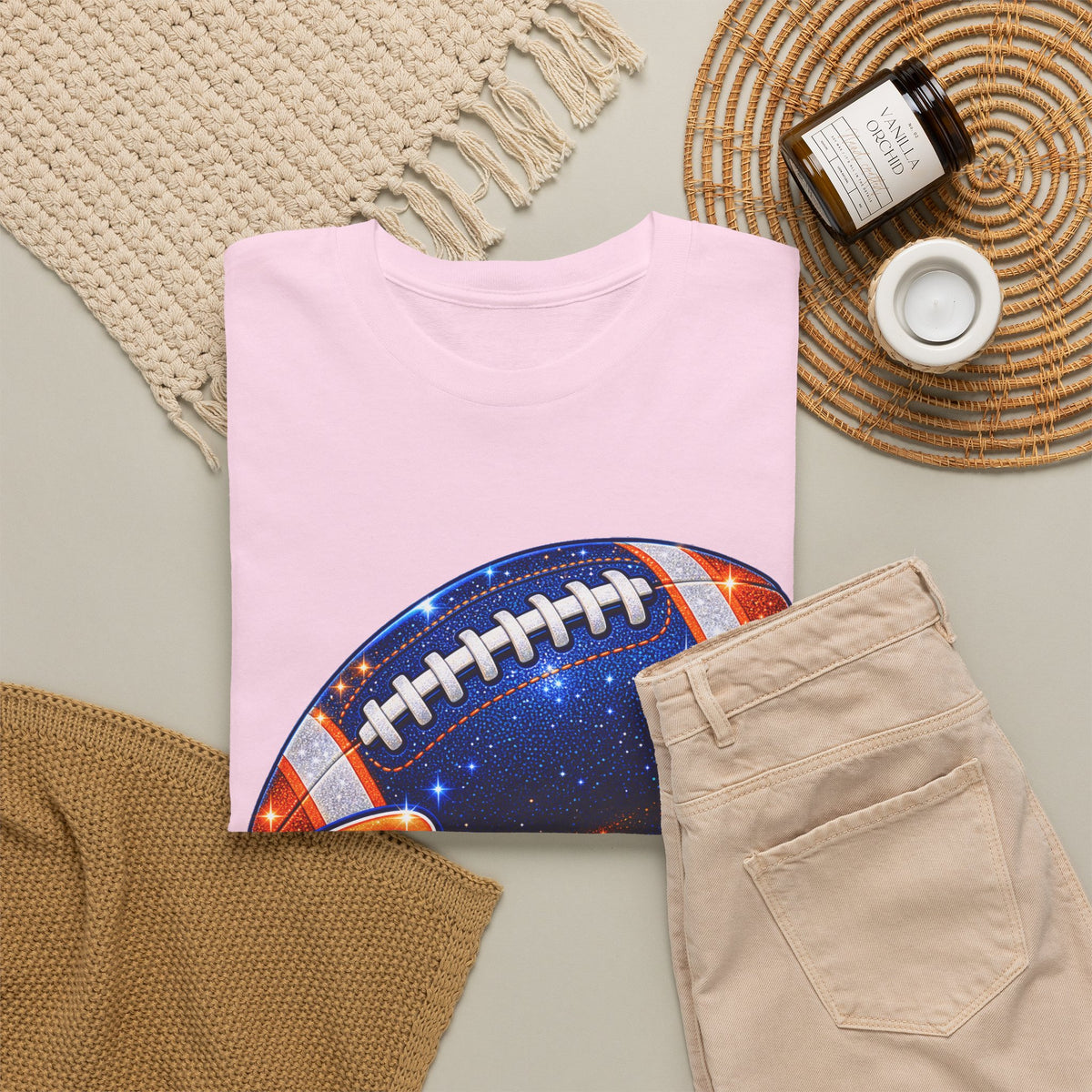 Broncos Football T-Shirt — Galaxy Football Graphic Tee
