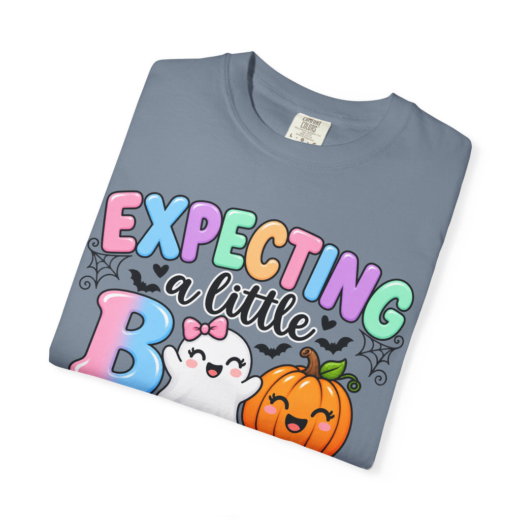 Expecting a Little Boo Maternity T-Shirt — Cute Halloween Pregnancy Tee